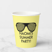 Gobelets En Papier Tasses de papier personnalisées amusantes pour la  (Verso)