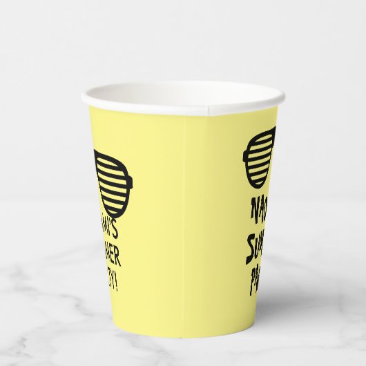 Gobelets En Papier Tasses de papier personnalisées amusantes pour la  (Droite)