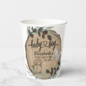 Gobelets En Papier Tasses de papier rustique en bois (Verso)