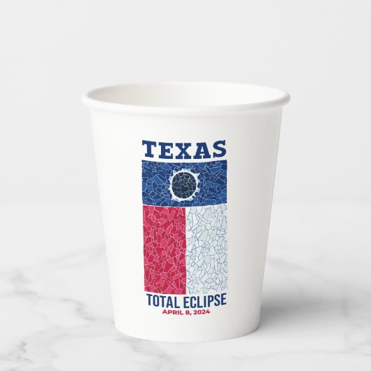 Gobelets En Papier Tasses de papier Texas Total Eclipse (Verso)