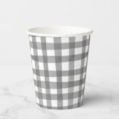 Gobelets En Papier Tasses en papier à plis gris (Verso)