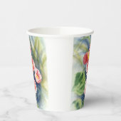 Gobelets En Papier tasses en papier avec design floral (Gauche)