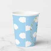 Gobelets En Papier Tasses en papier baby shower "Castle Gold Silver" (Droite)