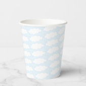 Gobelets En Papier Tasses en papier baby shower "Castle Yellow Blue" (Verso)