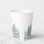 Gobelets En Papier Tasses en papier Baby shower pour animaux forestie (Gauche)