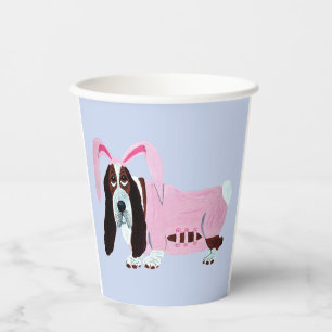 Gobelets En Papier Tasses en papier Basset Hound Lapin