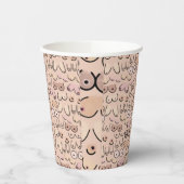 Gobelets En Papier tasses en papier beige neutre (Gauche)