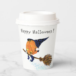 Gobelets En Papier Tasses en papier Citrouille d'Halloween