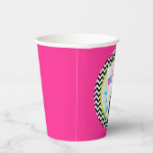 Gobelets En Papier Tasses en papier de Bowling rose Neon (Droite)