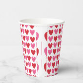 Gobelets En Papier Tasses en papier de conception de coeur brillantes (Droite)