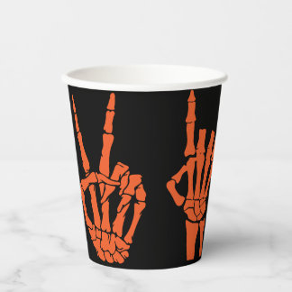 Gobelets En Papier Tasses en papier Halloween à mains squelettes