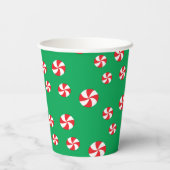 Gobelets En Papier Tasses en papier "Joyeux elfes" 8 oz. (Verso)