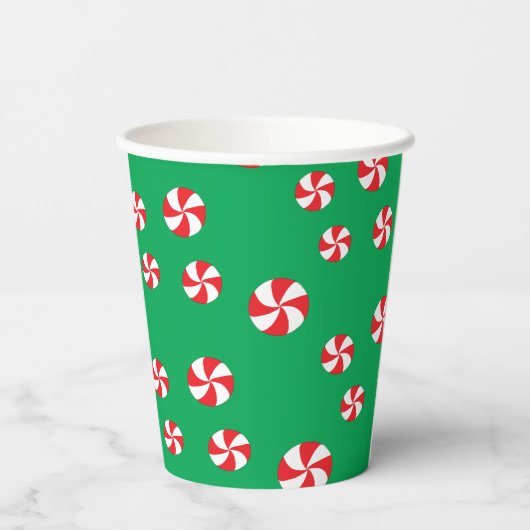 Gobelets En Papier Tasses en papier "Joyeux elfes" 8 oz. (Verso)