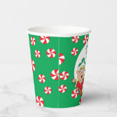 Gobelets En Papier Tasses en papier "Joyeux elfes" 8 oz. (Droite)