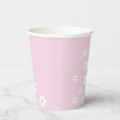 Gobelets En Papier Tasses en papier lilas Super Retro Daisy (Droite)