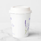 Gobelets En Papier Tasses en papier Mariage lavande (Gauche)