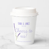 Gobelets En Papier Tasses en papier Mariage lavande (Recto)