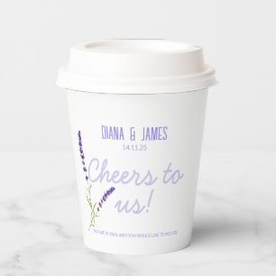 Gobelets En Papier Tasses en papier Mariage lavande