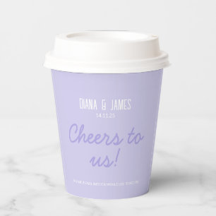 Gobelets En Papier Tasses en papier Mariage lavande