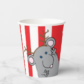 Gobelets En Papier Tasses en papier "Merry ChristMouse" 8 oz. (Recto)