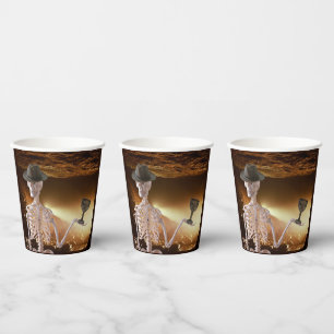Gobelets En Papier Tasses en papier, os "Indy" Halloween Squelette