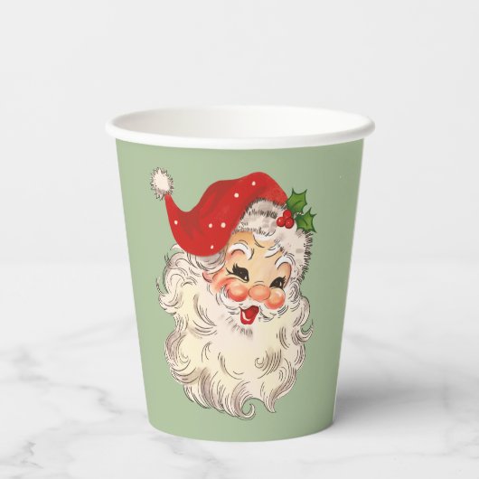 Gobelets En Papier Tasses en papier père Noël No 3 (Verso)