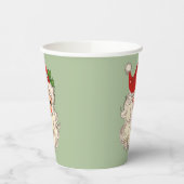 Gobelets En Papier Tasses en papier père Noël No 3 (Gauche)