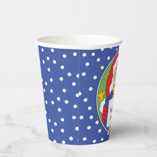 Gobelets En Papier Tasses en papier "Père Noël Presents" 8 oz. (Droite)