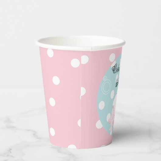 Gobelets En Papier Tasses en papier "Pink/Blue BABY" 8 oz. (Droite)