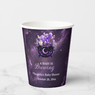 Gobelets En Papier Tasses en papier pour Baby Shower Halloween A Baby