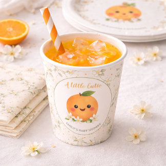 Gobelets En Papier Tasses en papier pour Baby Shower Un petit amour