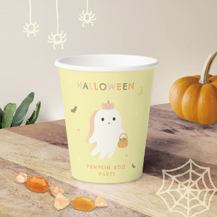 Gobelets En Papier Tasses en papier pour la fête de Halloween Pumpkin