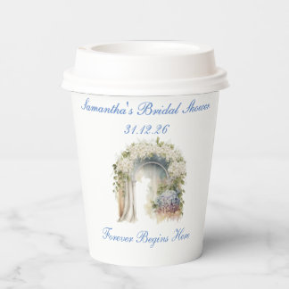 Gobelets En Papier Tasses en papier pour mariage floral de rêve