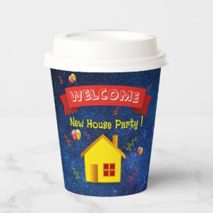 Gobelets En Papier Tasses en papier pour pendaison de crémaillère