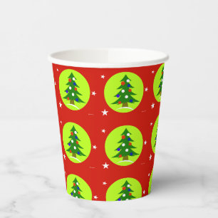 Gobelets En Papier Tasses en papier pour sapin de Noël patriotique