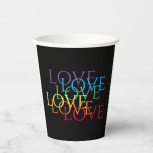 Gobelets En Papier Tasses en papier RAINBOW LOVE II