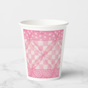 Gobelets En Papier Tasses en papier REMPLI COEUR ROSE