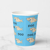 Gobelets En Papier Tasses en papier "Requins Matzah Pâques" 8 oz. (Droite)