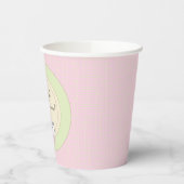 Gobelets En Papier Tasses en papier "Rose/Build-a-library" 8 oz. (Gauche)