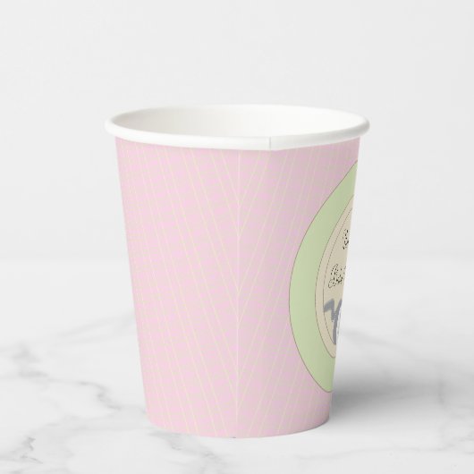 Gobelets En Papier Tasses en papier "Rose/Build-a-library" 8 oz. (Droite)