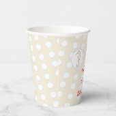 Gobelets En Papier Tasses en papier "Sea Blue Cream Mobile" 8 oz. (Droite)