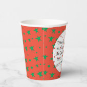Gobelets En Papier Tasses en papier "The Happy Reindeer" 8 oz. (Droite)