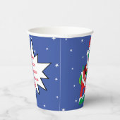 Gobelets En Papier Tasses en papier "TySantaSaurus Rex" 8 oz. (Droite)