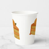Gobelets En Papier Tasses gâteau au fromage orange (Droite)