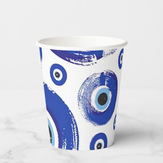 Gobelets En Papier Tasses papier imprimées pour oeil EVIL (Verso)