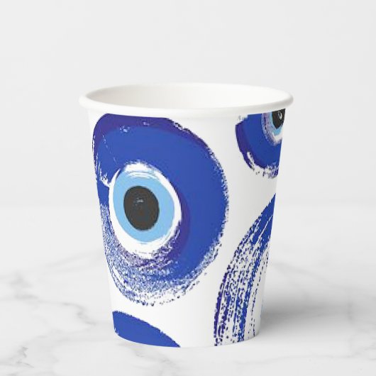 Gobelets En Papier Tasses papier imprimées pour oeil EVIL (Recto)
