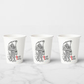 Gobelets En Papier Tatouage de la mort