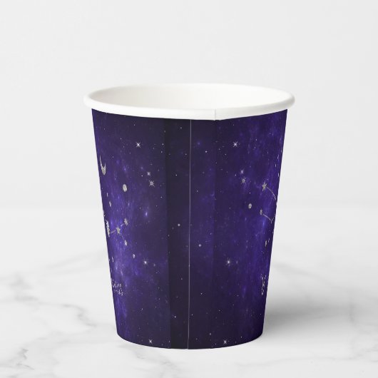 Gobelets En Papier Taurus pourpre zodiaque | Horoscope d'astrologie c (Droite)