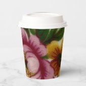Gobelets En Papier Tea Cup Floral Bouquet Tasse en papier (Gauche)