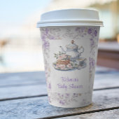 Gobelets En Papier Tea Party Lavender Garden Baby shower Floral
